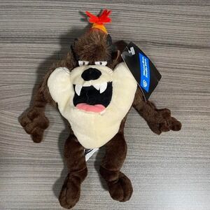 Vintage 1998 Warner Bros Studio  Birthday Taz Plush Looney Tunes Tasmanian Devil